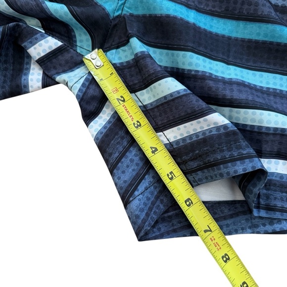 Speedo Striped Swim Trunk Shorts UPF 50+ Sun Protection Drawstring S NWT - Picture 7 of 9